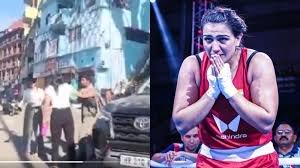 Boxer Saweety Boora Slapping