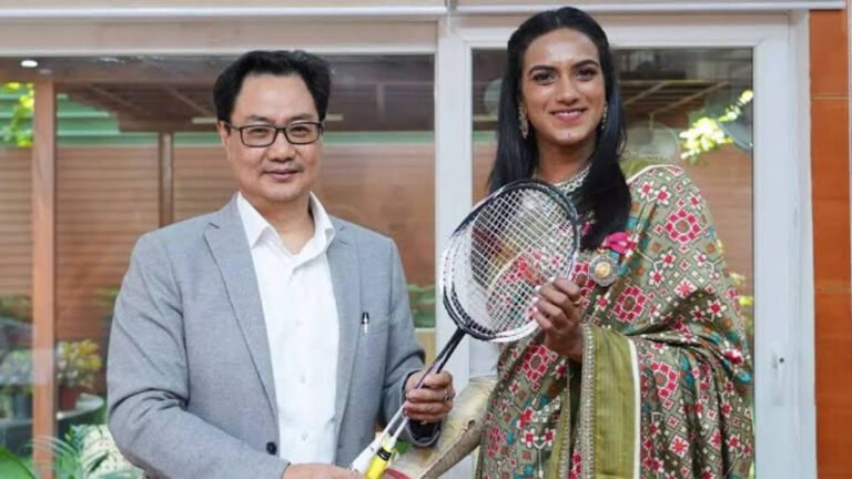 Kiren Rijiju Faces Off with PV Sindhu on Her 31st Birthday