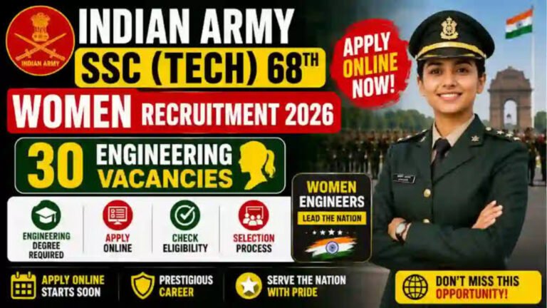 Indian Army Opens SSCW (Tech)